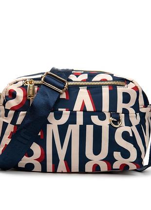 Podium сумка женская текстиль полиамид jielshi sc332 blue letters