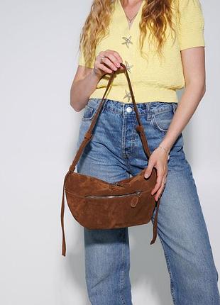 Сумка жіноча шкіряна «сицилія» карамельна
