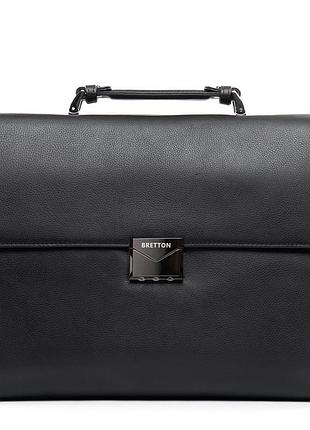 Podium сумка мужская портфель кожа bretton 1716-1 black