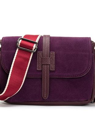 Podium сумка женская классическая замш alex rai 77003 red