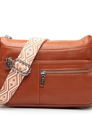 Podium сумка женская классическая кожа alex rai 2041-9 camel