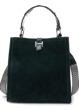 Podium сумка женская классическая замш alex rai 9701-1 green