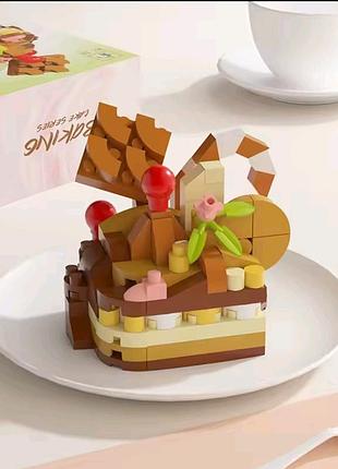 Міні-конструктор "шоколадно-кавовий торт" (134 деталі)