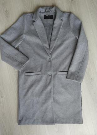Женское серое пальто размер s m sinsay
