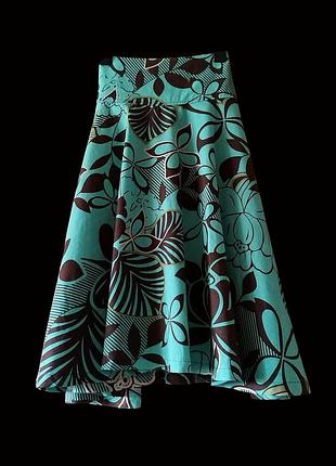 Юбка миди лен коттон h&m юбка солнце льняная юбка колокол