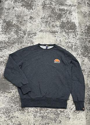 Сірий світшот ellesse на флісі м