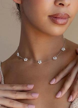 Ланцюжок з квітками нержавіюча сталь stainless steel