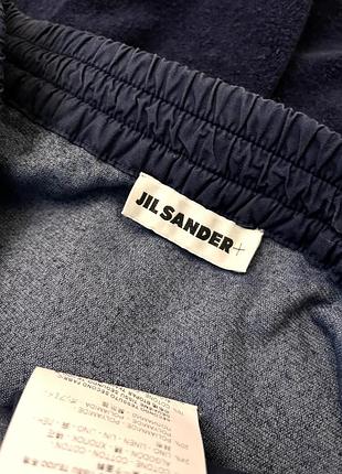 Jil sander, довга спідниця з бавовни і льону, made in italy.