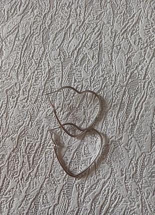 Серьги сердечка