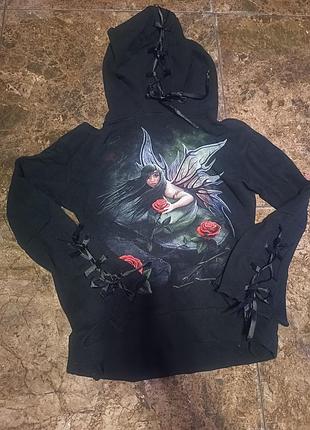 Гофта готическая свитшот с принтом spiral direct