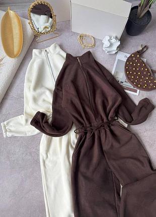 Флісовий комбінезон оверсайз