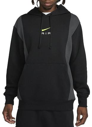 Толстовка мужская nike m nsw sw air po hoody flc bb черная fv0167-010