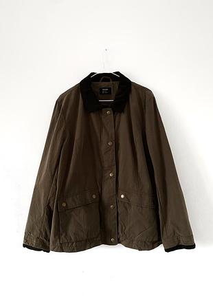 Куртка харрингтон ветровка бомбер цвета хаки esmara