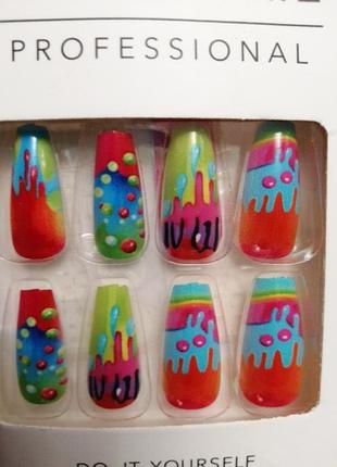 Накладные ногти краски false nail