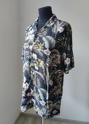 Рубашка гавайская h&amp;m l размер