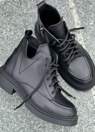 Шкіряні ботинки 38 розмір