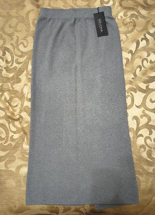 Теплая юбка-миди