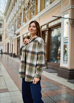 Утепленная женская рубашка 100% хлопок размеры от 44 до 56