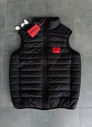 Жилетка hugo boss чорна premium