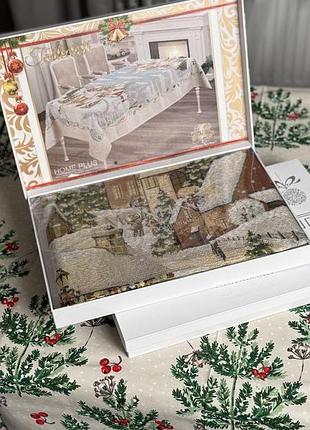 Гобеленова скатертина новорічна