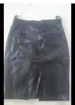 Юбка мини кожа винтаж.р s
