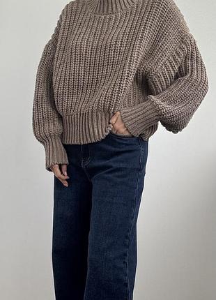 H&m обʼємний светр крупної вʼязки