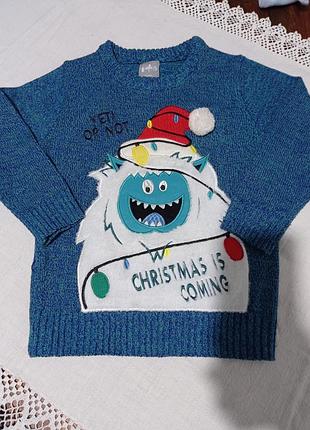 Свитер праздничный 110-116