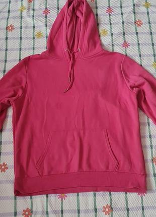 Нове худі primark кольору фуксія (яскраво-рожеве). з капюшоном та кишенею-кенгуру. розмір м.