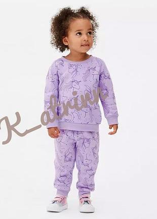 Утепленный костюм на девочку primark 12-18мис, 86см