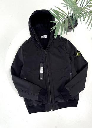 Куртка stone island soft shell у середині мікрофліс
