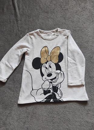 Свитшот как новый h&amp;m туника кофта для девочки удлиненная р.98