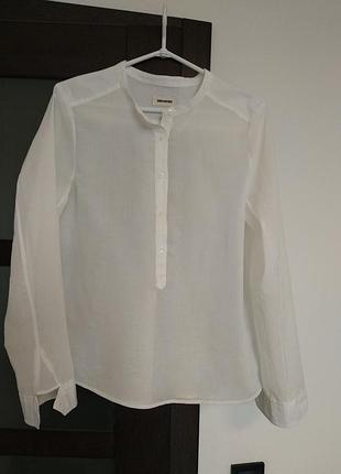 Женская рубашка от zadig &voltaire, цвет белый, 100 хлопок, размер s