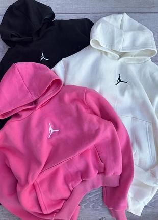 Худи женское теплое укороченное