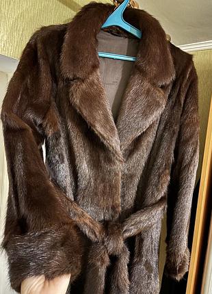 Вінтажна норкова шубка s/m