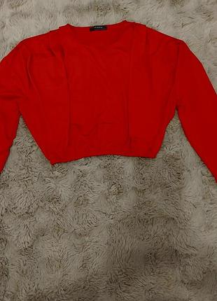 Блузка червона