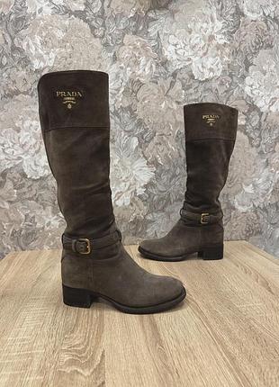 Prada чоботи черевики ботфорди високі