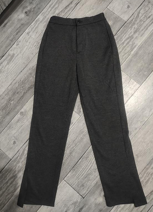 Брюки женские классические,базовые,теплые высокая посадка