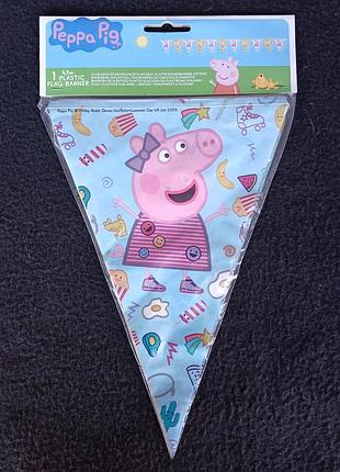 Банер  на день рождение, peppa pig, 4,3 метра