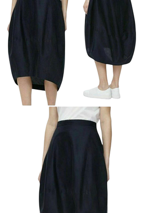 Спідниця cos чорного кольору (бавовна + шовк), розмір 36/s