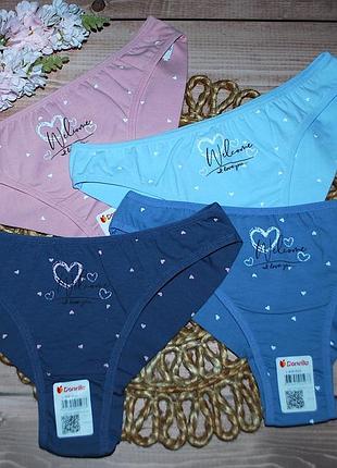 Набор 4 шт трусики бразилиана л донела donella