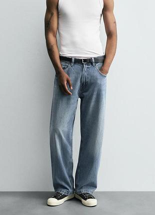 Мужские джинсы baggy fit jeans zara