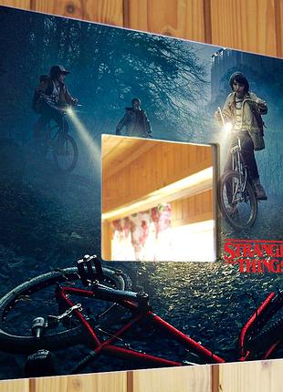 Декоративное зеркало «сериал странные чудеса. sranger things» сувенир для фанатов сериала Googleflix, стильное украшение детской комнаты, спальни, кафе, бара