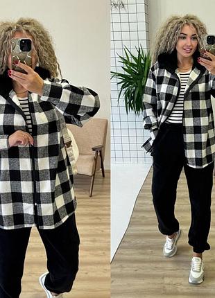 Костюм штаны и рубашка на змейке флис шерсть 42-56 р-р