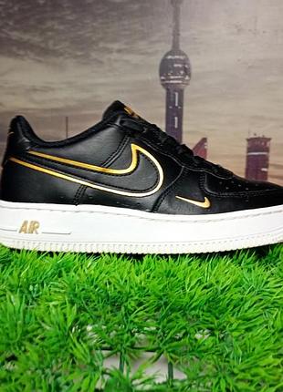 Nike air force 1 low'07 black metalic gold dm3322-001, размер 35.5, стелька 22.5 см, производитель индонезия, оригинал, состояние идеальное