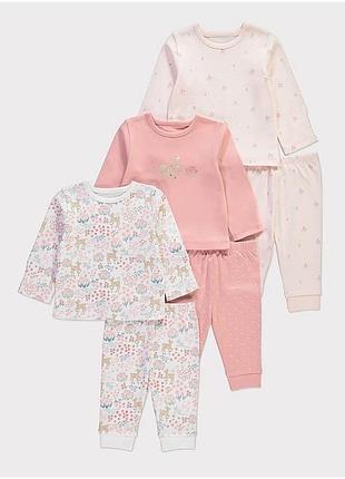 Новорічна піжама дівчинці , піжама для дівчинки 2/3 роки