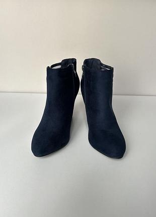 Сині боти із  штучної замші, 38