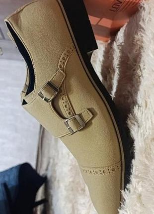 Монкі чоловічі туфлі замш штучний 45 46 47