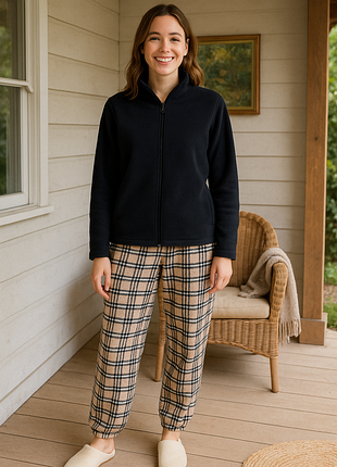 Теплые флисовые брюки джоггеры р.44-46 для дома и отдыха