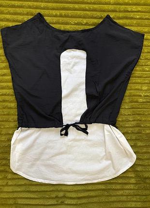 Сорочка рубашка чорно-біла