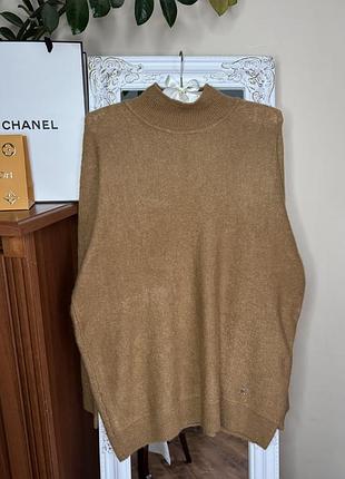 Шикарный свитер оверсайз шерсть мериноса альпака